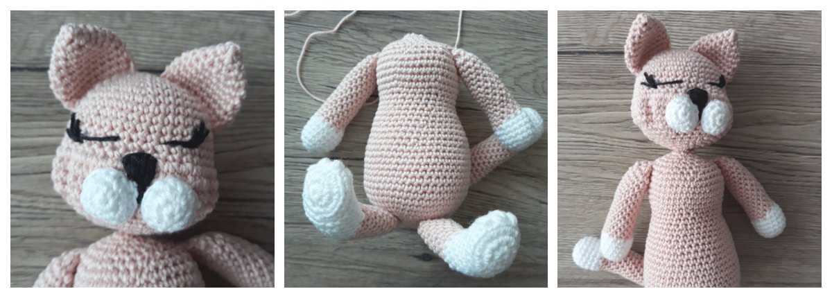 Blog-Inhaltsbild für 'Katze Rosie, kostenlose Häkelanleitung'